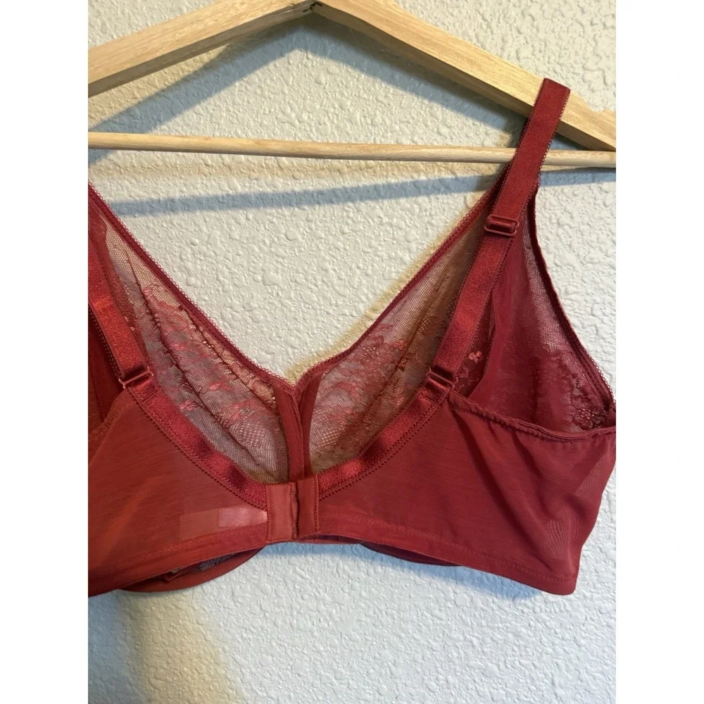 Gossard Glossies Lace Size 38I Sheer Molded Bra Non-Padded Underwired  13001